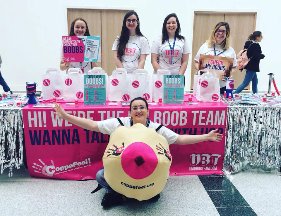 Stirling Uniboob Team spreading the message on breast cancer