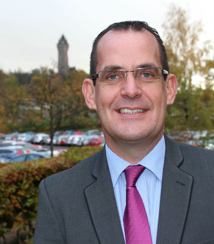 Liam Spillane, the new Director of Commercial Services at the University of Stirling.