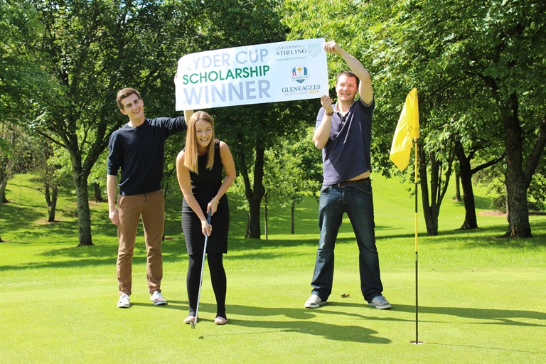 Four students at the University of Stirling were awarded prestigious Ryder Cup Scholarships