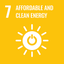 Sustainable Development Goal (SDG) 7 logo - Affordable and Clean Energy