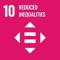 Sustainable Development Goal (SDG) 10 logo - Reduced Inequalities