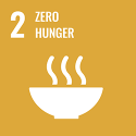 Sustainable Development Goal (SDG) 2 logo - Zero Hunger 250x250