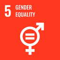 Sustainable Development Goal (SDG) 5 logo - Gender Equality