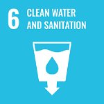 Sustainable Development Goal (SDG) 6 logo - Clean Water and Sanitation 250x250