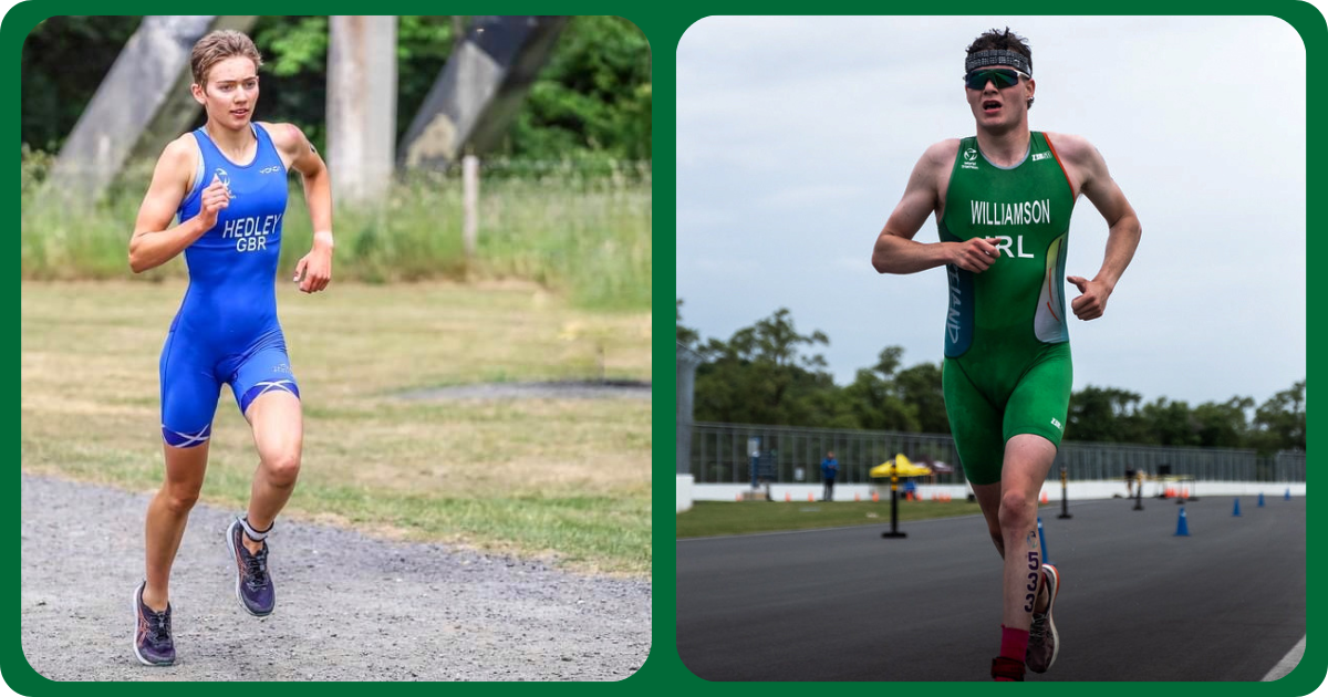 Triathletes Hedley and Tom Williamson.