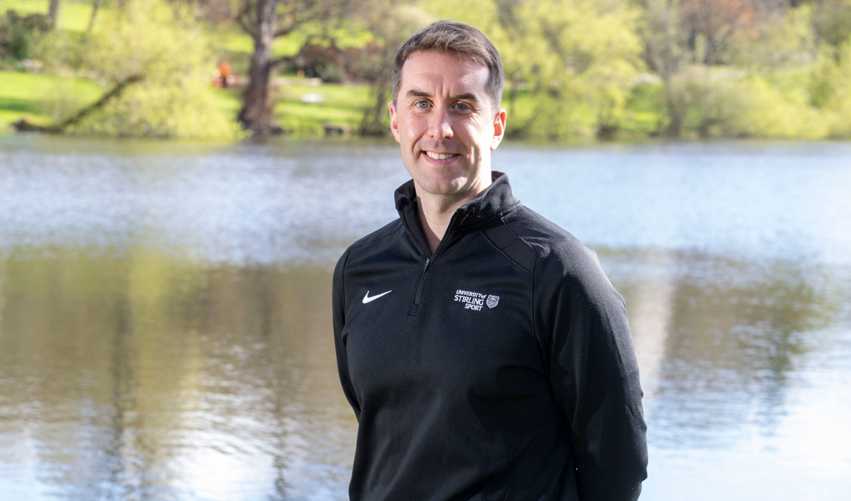 Steven Tigg poses beside Loch.