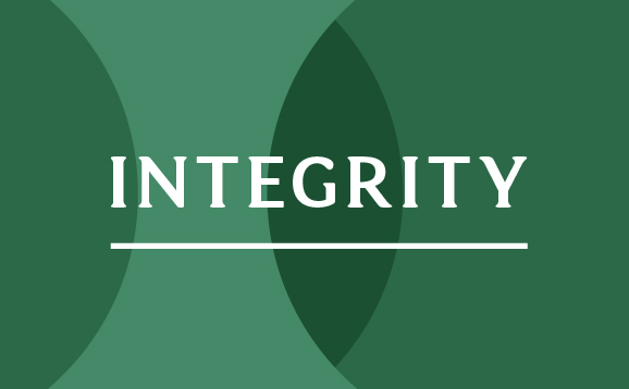 University of Stirling strategic plan values: Integrity